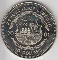Libéria 2001. 10$ "Szabadság pillanatai-Prágai tavasz 1968" multicolor T:PP Liberia 2001. 10 Dollars "Moments of Freedom-Spring of Prague" multicolor C:PP