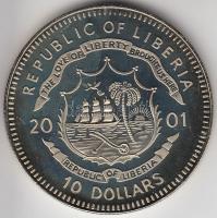 Libéria 2001. 10$ "Szabadság pillanatai-A kommunikáció szabadsága 21. század" multicolor T:PP Liberia 2001. 10 Dollars "Moments of Freedom-Freedom of communication 21st century" multicolor C:PP