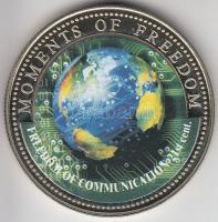 Libéria 2001. 10$ "Szabadság pillanatai-A kommunikáció szabadsága 21. század" multicolor T...