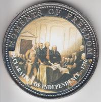 Libéria 2001. 10$ "Szabadság pillanatai-Függetlenségi Nyilatkozat 1776" multicolor T:PP
Li...