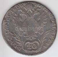 Ausztria / magyar verdejel 1809E 20Kr Ag &quot;II. Ferenc&quot; T:3