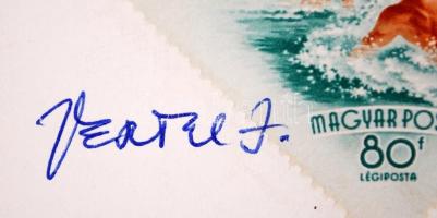 1982 Vertel József kiállítási emléklap saját kezű aláírással