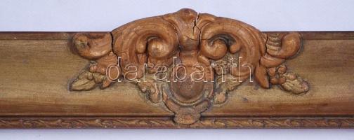 Antik fa képkeret, belső méret: 49×39 cm, külső méret: 57×47 cm