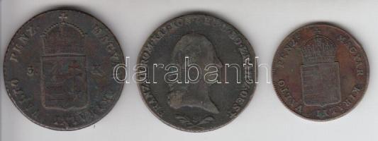 1800S 6Kr T:3 + 1848. 1Kr + 1849. 3Kr T:3