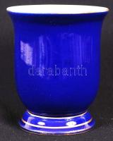 Kobaltkék, jelzett Ens porcelán vázácska /  Cobalt blue Ens vase, 9cm