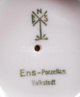 Kobaltkék, jelzett Ens porcelán vázácska / 
Cobalt blue Ens vase, 9cm