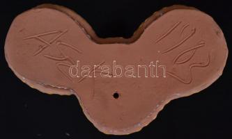 Antalfiné Szente Katalin (keramikus): A három grácia. Mázas kerámia, jelzett, hibátlan / Ceramic pai...