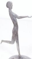 Art deco fém figura / 
Art deco metal figure, 19x13cm