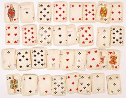 Ferd. Piatnik & Sons, Vienna, egy csomag régi, mini francia kártya /  Vintage French mini play cards