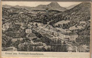 Rohitsch Sauerbrunn Leporello mit Bahnhof