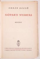 Orbán Dezső: Sióparti nyárfás. Budapest É.n. Kir. Magy. Egyetemi Nyomda
