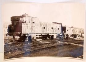 cca 1916 Páncélvonat fotó / Armored train 16x11 cm