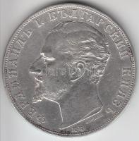 Bulgária/magyar verdejel 1894KB 5L Ag T:2,2-
Bulgaria 1894. 5 Leva Ag, Kremnitz C:XF,VF