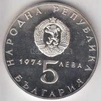 Bulgária 1974. 5L Ag &quot;Felszabadulás&quot; T:PP Bulgaria 1974. 5 Leva Ag &quot;30th Anniversary - Liberation from Fascism September 9, 1944&quot; C:PP