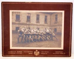 cca 1910 2 db tabló fotó vidám katonákról / soldiers photo 22x18 cm