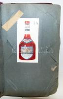 cca 1930 Braun és Testvére Likőrgyár Rt. képes reklámkatalógus 83 féle ital képével (megviselt állap...