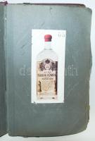 cca 1930 Braun és Testvére Likőrgyár Rt. képes reklámkatalógus 83 féle ital képével (megviselt állap...