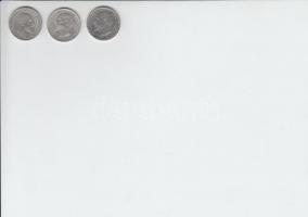 Bulgária 1910. 1L Ag + 1912. 1L Ag + 1913. 1L Ag T:2,2-
Bulgaria 1910. 1 Lev Ag + 1912. 1 Lev Ag + 1...