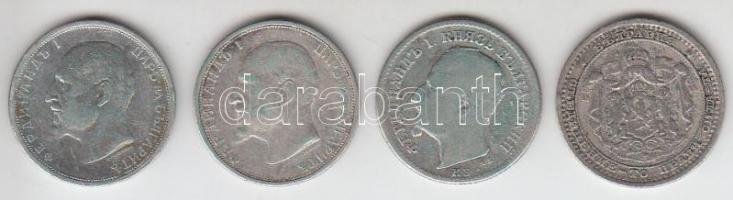 Bulgária 1883. 50s Ag + 1891. 50s Ag + 1912. 50s Ag + 1913. 50s Ag T:2,2-
Bulgaria 1883. 50 stotinki...
