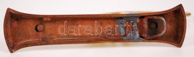 Régi, réz karnistartó pár / 
Vintage brass curtain holders, 18x12cm