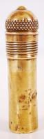 cca 1900 Sárgaréz tűtartó / 
Brass needle case, 7cm