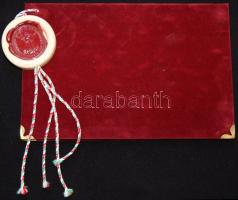 2003 Dr. Erdő Péter prímás, Esztergom-Budapesti érsek ünnepélyes beiktatása emlékére kiadott emlékla...