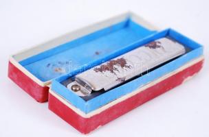 cca 1930 Hohner Piccolo C-s szájharmónika (kis rozsda)