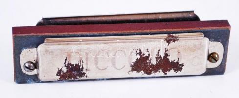 cca 1930 Hohner Piccolo C-s szájharmónika (kis rozsda)