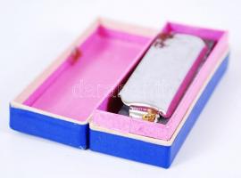 cca 1930 Hohner Piccolo C-s szájharmónika szép dobozban