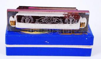 cca 1930 Hohner Piccolo C-s szájharmónika szép dobozban