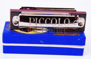 cca 1930 Hohner Piccolo C-s szájharmónika szép dobozban