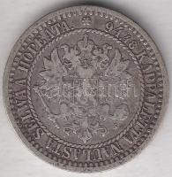 Finnország 1866. 1M Ag T:2-
Finland 1866. 1 Markka Ag C:VF