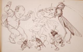 Márton Lajos (1891-1953): Jubileumi Márton-album. Litográfia-sorozat. [Bp.], [1936], A szerző sajátj...