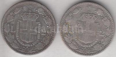Olaszország 1882. 2L Ag + 1884. 2L Ag "I. Umberto" T:2-,3
Italy 1882. 2 Lire Ag + 1884. 2 ...