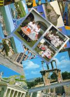 700-900 db modern képeslap, magyar és külföldi, városképes és motívum, benne díjjegyes képeslapok is