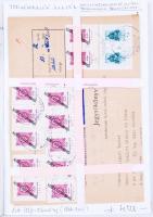 Szombathely városi váltók, számlailletékbélyegek, törvénykezési illetékbélyegek, okmányok, számlák c...