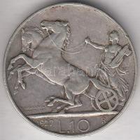 Olaszország 1927. 10L Ag T:2-
Italy 1927. 10 Lire Ag C:VF