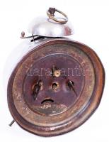cca 1940 Ébresztőóra a veszprémi Regényi József üzletéből, tisztításra szorul / 
Vintage alarm clock...