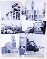 cca 1960 16db olasz városképes fotó berakólapon