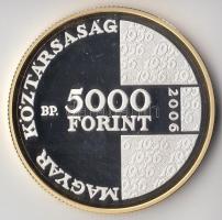 2006. 5000Ft Ag "Magyar Forradalom és Szabadságharc - 1956" T:PP Tanúsítvánnyal és sérült ...