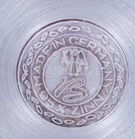 Ón futball emléktál / 
Football memory plate from tin, d: 23cm