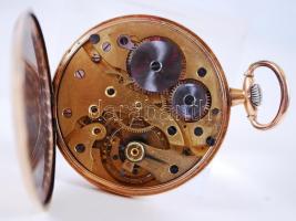 Ch. F. Tissot & Fils. 14K arany (Au) fedeles zsebóra. Javításra szorul. Üveg nélkül / Gold tisso...