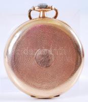 Ch. F. Tissot & Fils. 14K arany (Au) fedeles zsebóra. Javításra szorul. Üveg nélkül / Gold tisso...