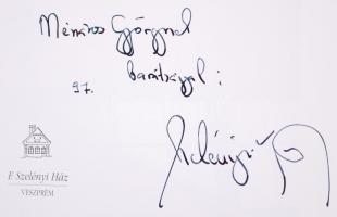 Nagy Gergely: Budapesti vásárcsarnokok. Budapest 1997. Egyetem Nyomda. Szelényi Károly fotós dedikál...