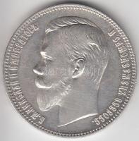 Oroszország 1901AP 1R Ag &quot;II. Miklós&quot; T:2,2- Russia 1901AP 1 Ruble Ag &quot;Nicholas II&quot; Ag C:XF,VF