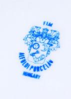 Matricás, jelzett, Alföldi porcelán kávéskanna / 
Coffee jug, 20cm