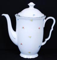 Epiag DF Deutschland, jelzett, virágokkal díszített teáskanna /  Epiag porcelain tea kettle with floral decoration, 20cm