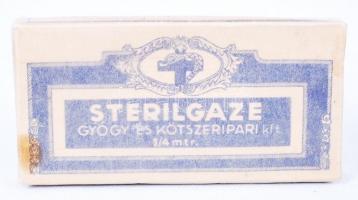 Cca 1930 steril géz, eredeti bontatlan dobozában, 14×7 cm