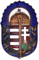 ~1921. "Vitézi Rend jelvény" Szign.: Jerouschek B.Pest Semmelweis u. 7. T:1-  Hungary ~1921. "The Hungarian Vitéz Order" Sign: Jerouschek B.Pest Semmelweis u. C:AU