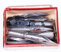 CCa 1930 alumínium tollhegy készlet, eredeti dobozában, 5×4 cm